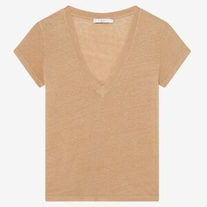 IRO Rodeo Low-Cut T-shirt in Light Beige - M - NWT